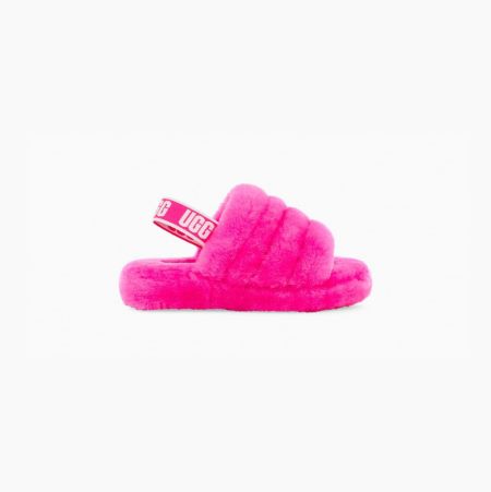 UGG Fluff Yeah Rose Slides for Kids (WODR04389)